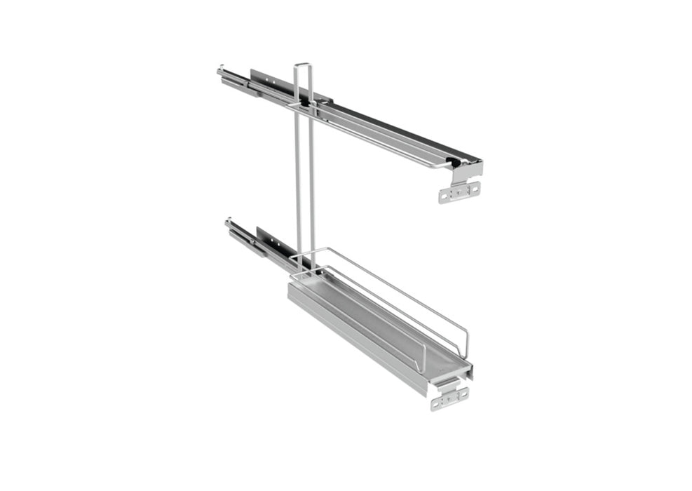 Naber | VS SUB Slim Backblechhalter | Etagenauszug | silber