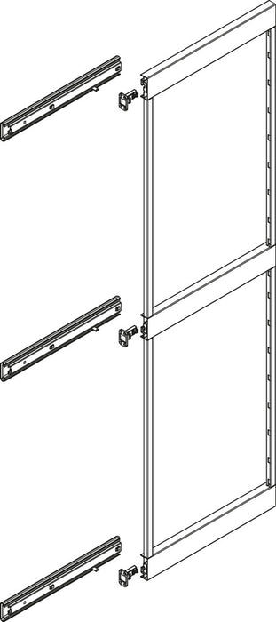 Naber | VS TAL Side Rahmen | Etagenauszug | Höhe 1222 mm | für 4 Körbe