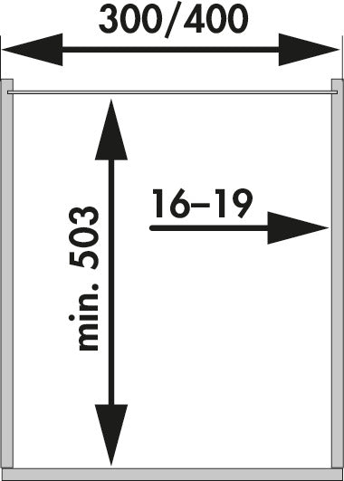 Naber | VS TAL Larder Führung, Hochschrankauszug, anthrazit