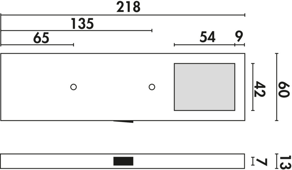 Naber | Six 2 LED Unterboden Nischenleuchte Einzelleuchte mit LED Touch Schalter und Dimmer