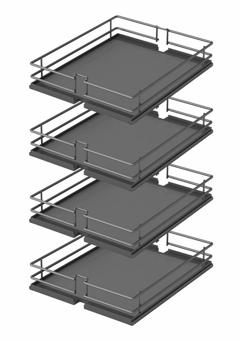 Naber | VS TAL Larder Premea Korb, Ablageelement, 300 mm Schrank, 4 Stk., anthrazit