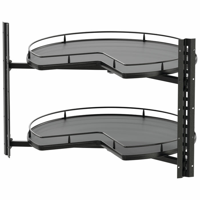 Naber | VS COR Wheel Pro, Eckschrank-Drehbeschlag, 900 x 900 mm Schrank, 3/4, 2 Stk., anthrazit