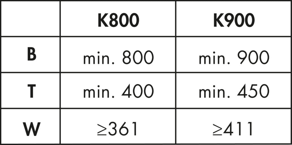 Naber | VS COR Fold Rahmen, Eckschrank-Schwenkbeschlag, 900 mm Schrank, 450 mm Tür, rechts, anthrazit