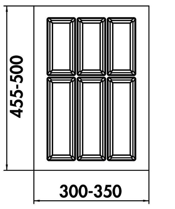 Naber | Adesso 2 | Besteckeinsatz Besteckkasten | 400er Schrank