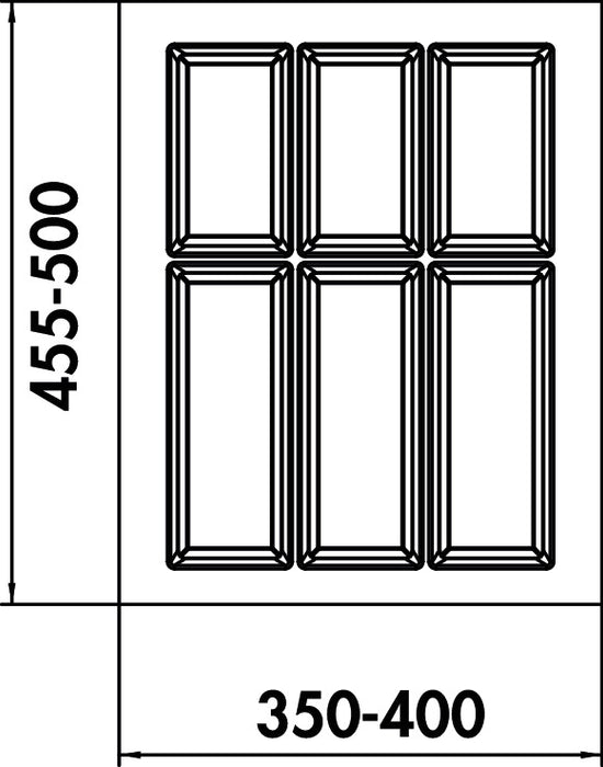 Naber | Adesso 2 | Besteckeinsatz Besteckkasten | 450er Schrank