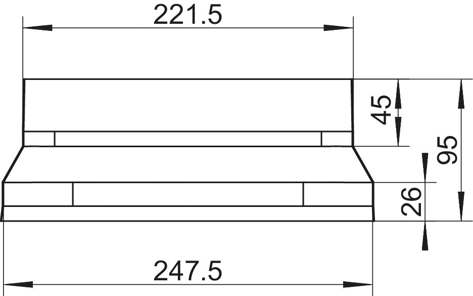 Naber | SF-BA 150 Adapter | Verbindungselement | verzinkter Stahl