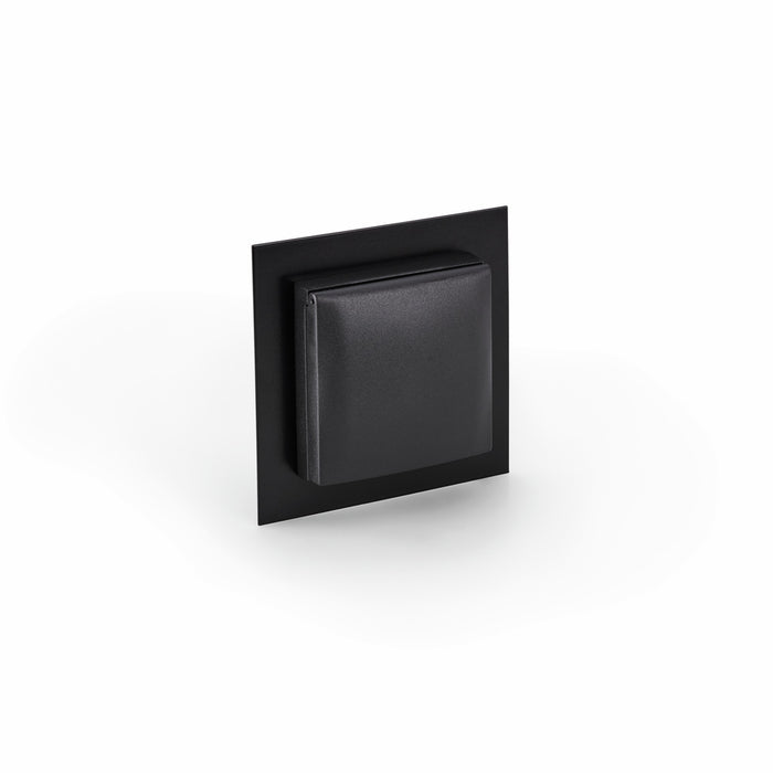 Naber | Mira ES1 mit Blende | Einbausteckdosenelemente | schwarz matt | Deckel anthrazit