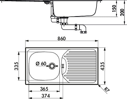 Naber | Standard S3 | Einbauspüle Küchenspüle Spülbecken | Edelstahl