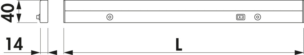 Naber | Lupo LED | Planungsleuchte | L 450 mm | 8 W | alufarbig