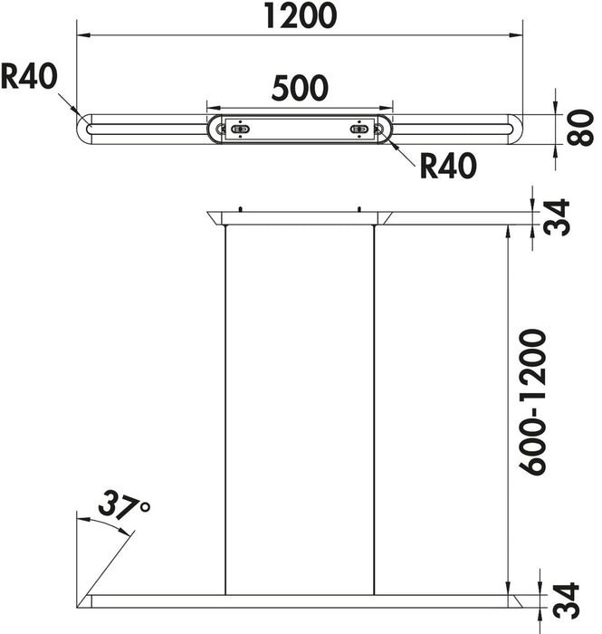 Naber | Varco 3 LED, Leuchte, 4000 K neutralweiß, edelstahlfarbig