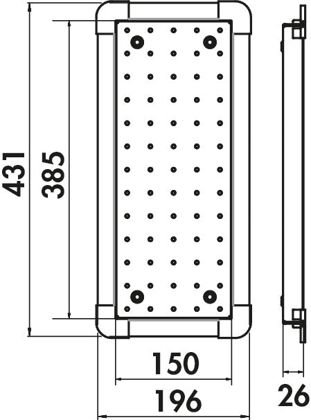 Naber | Abtropftablett klein | Edelstahl | Spüle