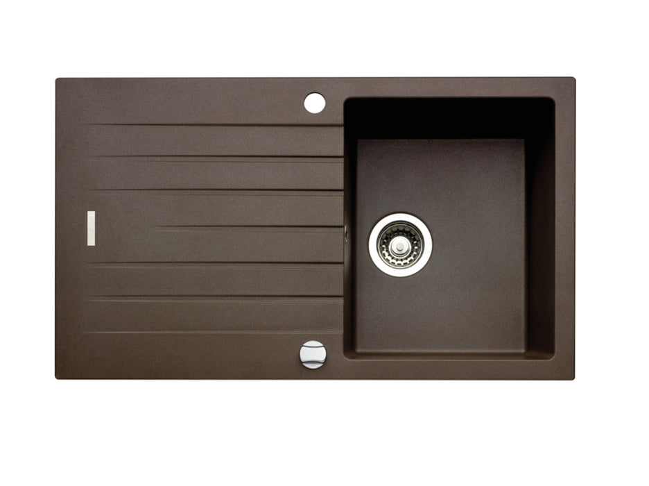 Naber | Angola 100 – Set inkl. Gramix 1 Hochdruck-Armatur, Spüle, granit espresso