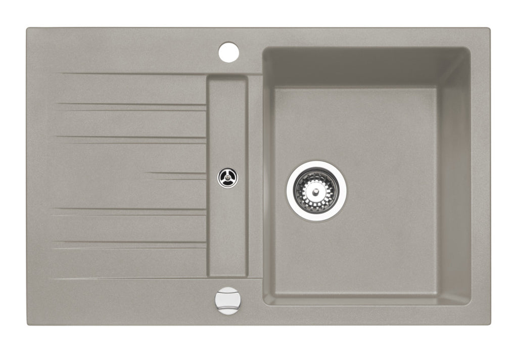 Naber | Corto 780 - Set inkl. Gramix 1 Hochdruck-Armatur, Spüle, granit concrete