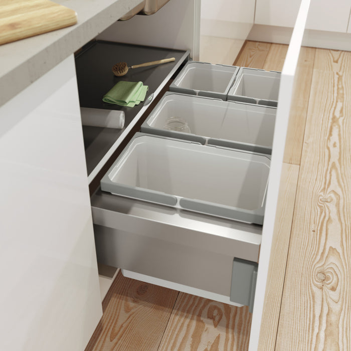 Naber | Cox® Base 360 S/900-4, Schublade, ohne Biodeckel, hellgrau, H 360 mm