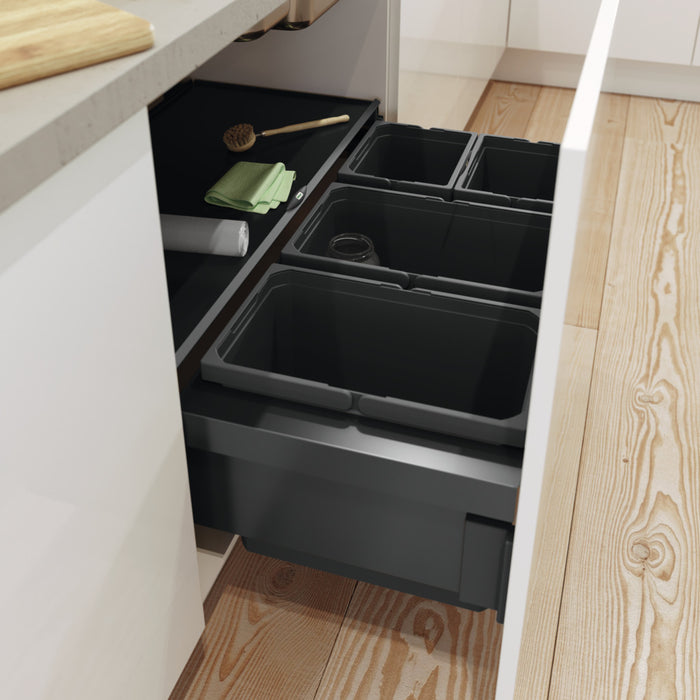 Naber | Cox® Base 360 S/900-4, Schublade, ohne Biodeckel, anthrazit, H 360 mm