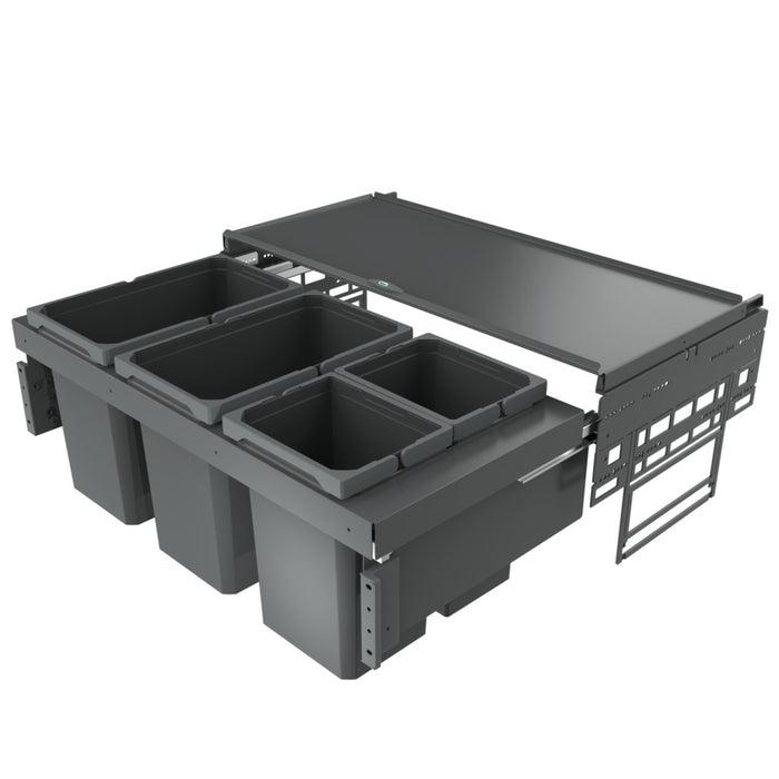 Naber | Cox® Base 360 S/900-4, Schublade, ohne Biodeckel, anthrazit, H 360 mm