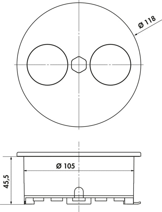 Naber | Duplex USB A+C | Einbausteckdosenelemente | eckig | mit Schukosteckdose | Edelstahl