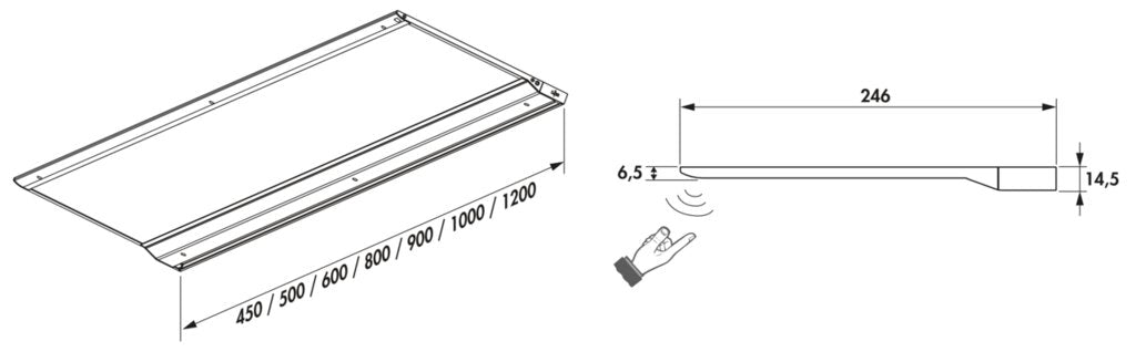 Naber | Addy Tondo LED | Langfeldleuchte | L 450 mm | 8 |2 W