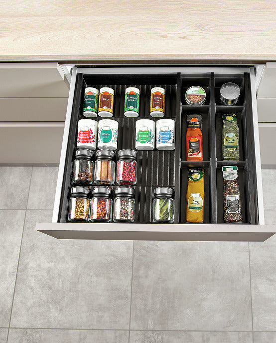 Naber | Cuisio 60 G, Besteckeinsatz, graphit-transluzent