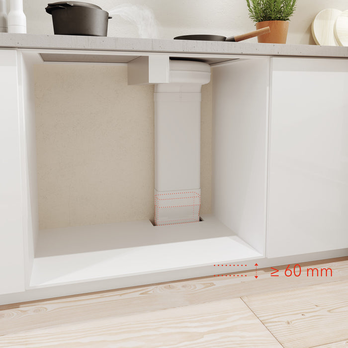 Naber | F-Top Adapter | Lüftungsrohr | weiß