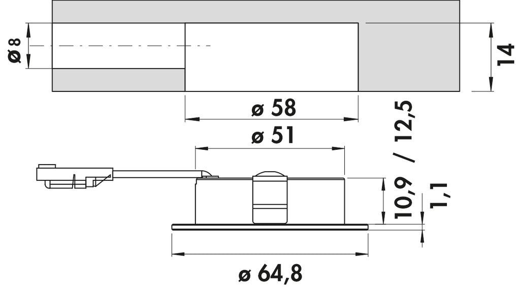 Naber | Anelli Farbwechsel LED | Einbauleuchte | schwarz matt