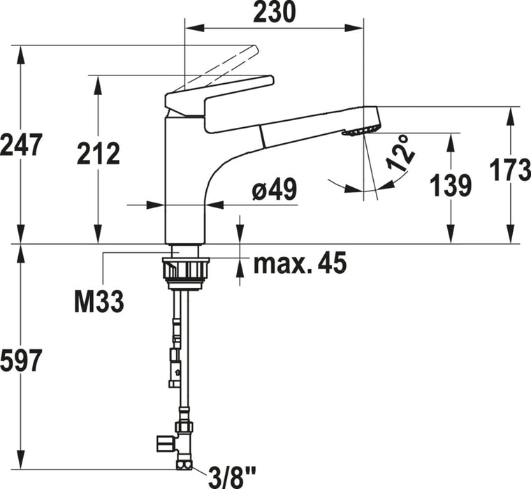 KWC | Suno 2 | Einhebelmischer | chrom | Niederdruck