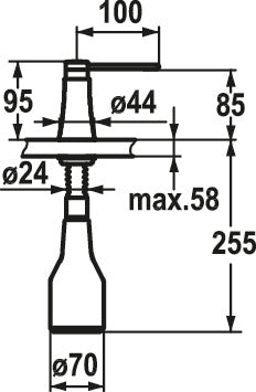 KWC | Spülmittelspender Zoe | Spülmittelspender | schwarz matt