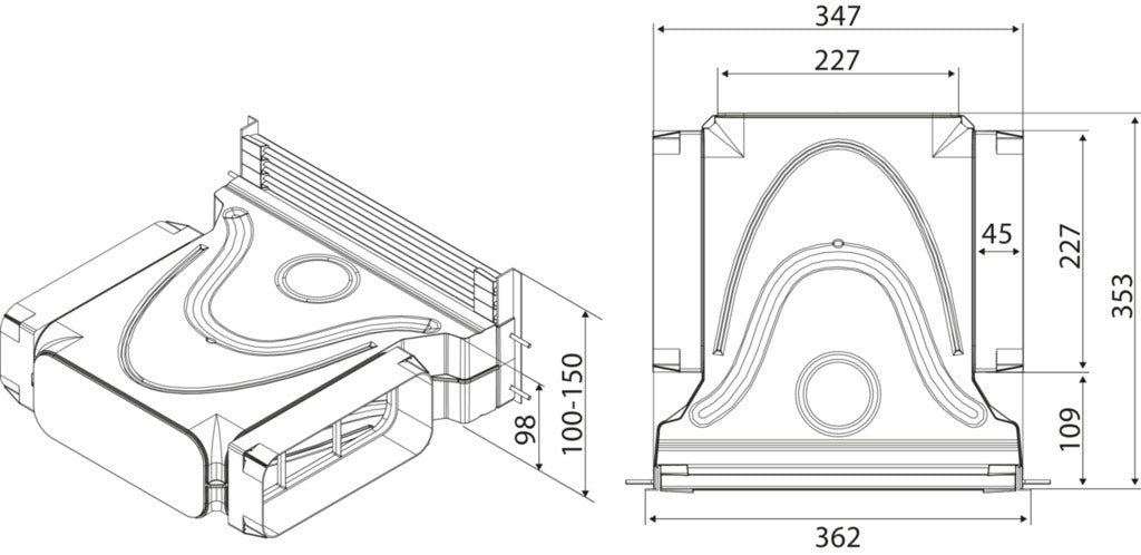 Naber | GREENflow Filterbox-Set-1 | grau