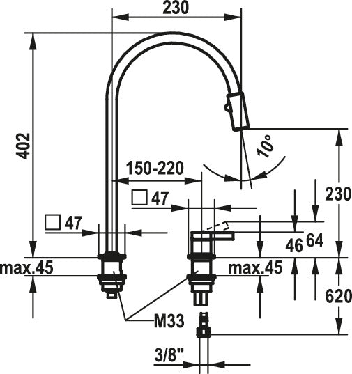 KWC | Era 1 | Einhebelmischer | Edelstahl