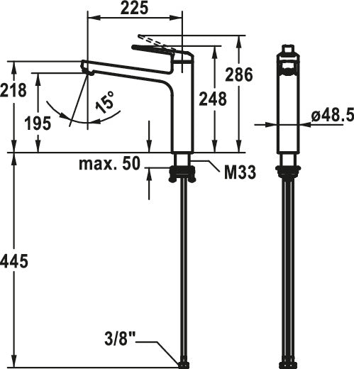 KWC | Domo E1 | Einhebelmischer | Edelstahl