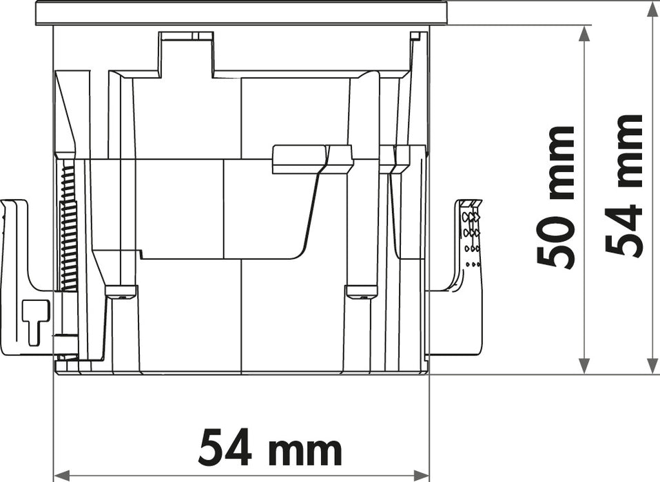 Evoline | Evoline® One Doppel USB A+C | Steckdosenelement | Ring schwarz