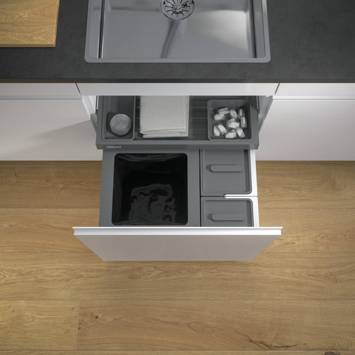 Naber | X-LINE 600/M5 mit Premium Schublade | Abfallsammler für vorhandene Auszüge | anthrazit | H 367 mm