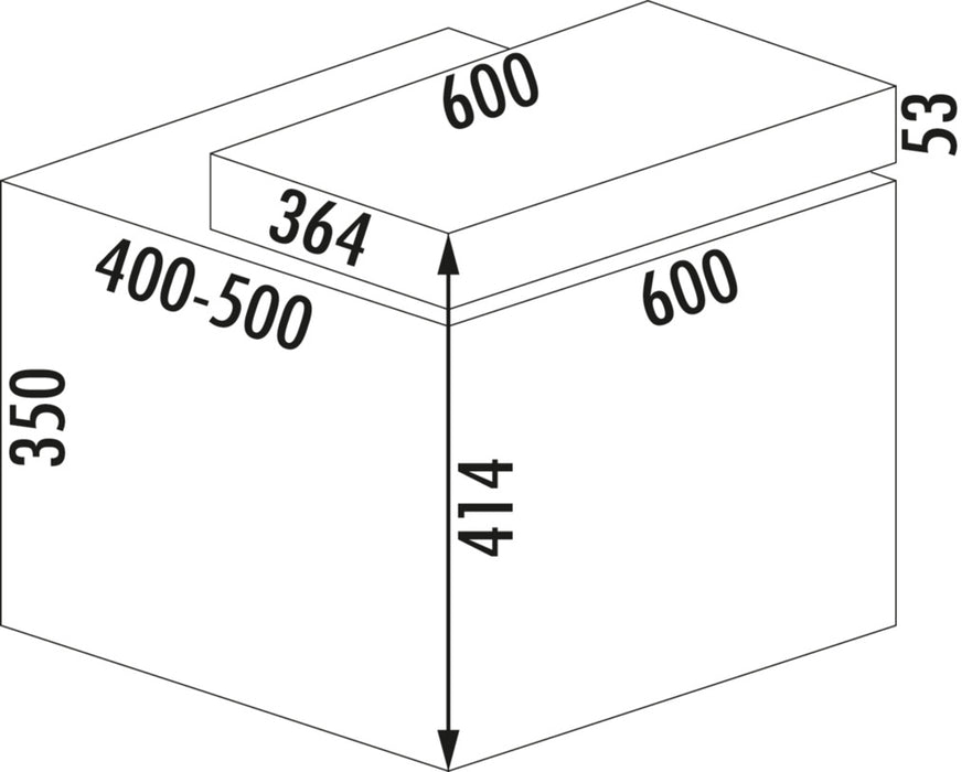 Naber | X-LINE 600/M5 mit Premium Schublade | Abfallsammler für vorhandene Auszüge | anthrazit | H 367 mm
