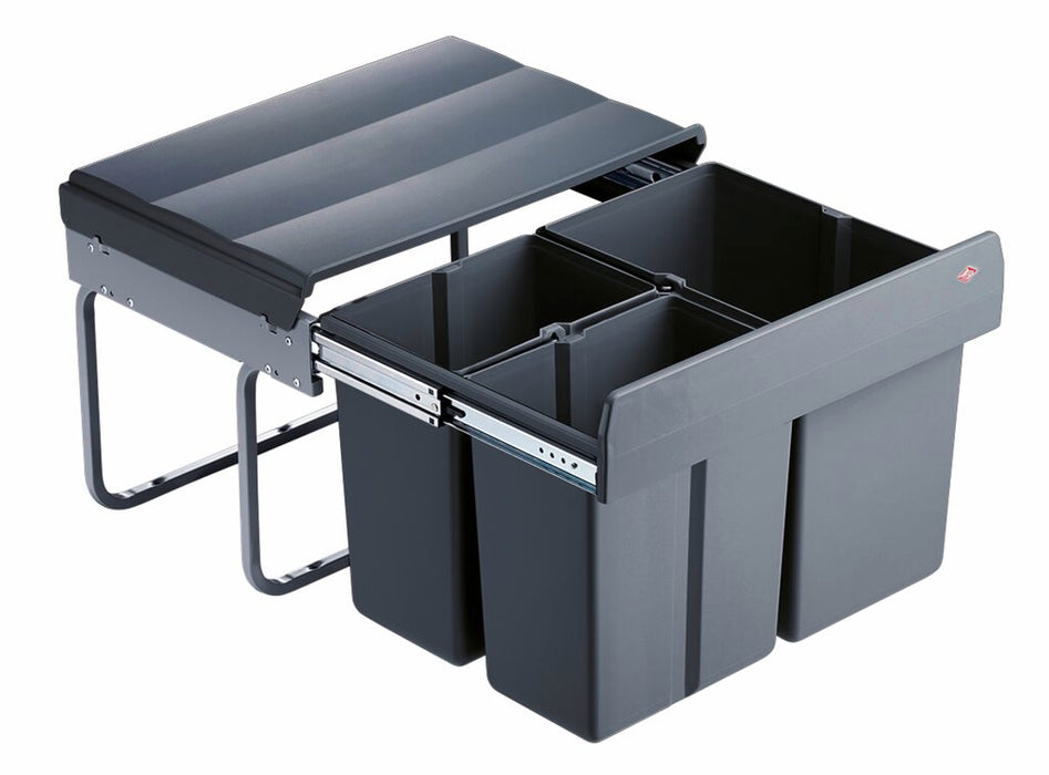 Wesco | Traditionline Trio-Shorty Smart 345 K/500-3, Abfallsammelsystem, anthrazit