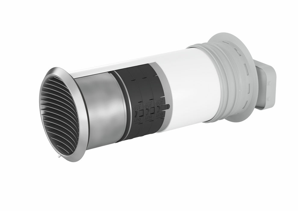 Naber | P-Turbo flow 150 Mauerkasten inkl. THERMOBOX | weiß | Edelstahl