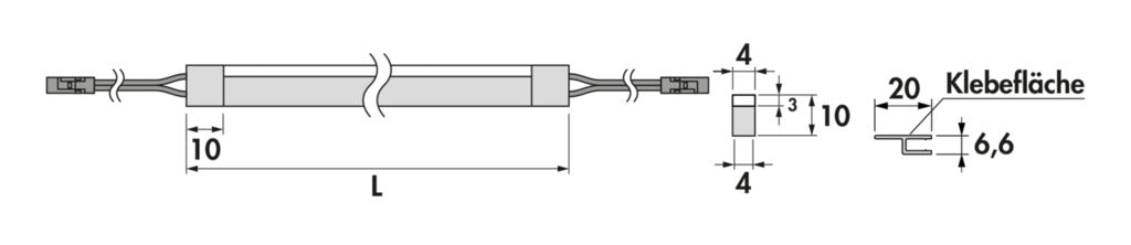 Naber | Calamaro LED Flex Stripes Farbwechsel inkl. Sockelprofil | LED Stripe | L 2600 mm | weiß