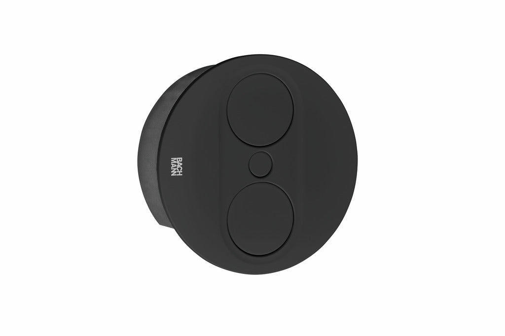 Naber | Twist 2 Doppelsteckdose | Einbausteckdosenelemente | rund | Ø 115 | T ca. 45 mm | schwarz matt