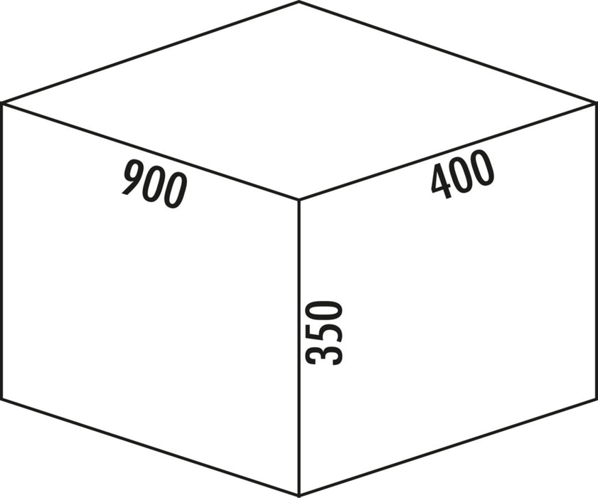 Naber | Cox Stand-UP® 350 S/900-3 | Abfallsammler für vorhandene Auszüge | ohne Biodeckel | anthrazit | H 350 mm