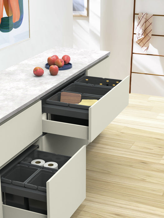 Naber | Cox Stand-UP® 350 S/500-3 | Abfallsammler für vorhandene Auszüge | anthrazit | H 350 mm