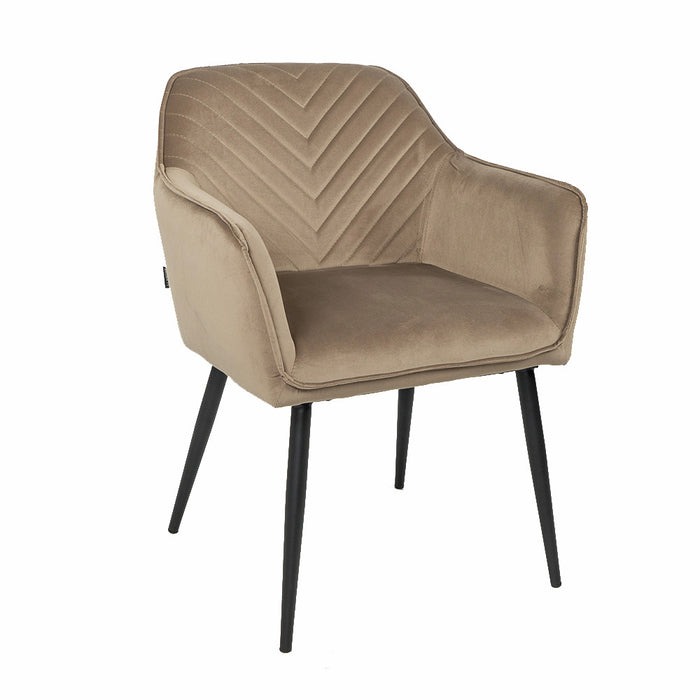 Naber | Sera 1V | Stuhl | Gestell schwarz | Bezug taupe