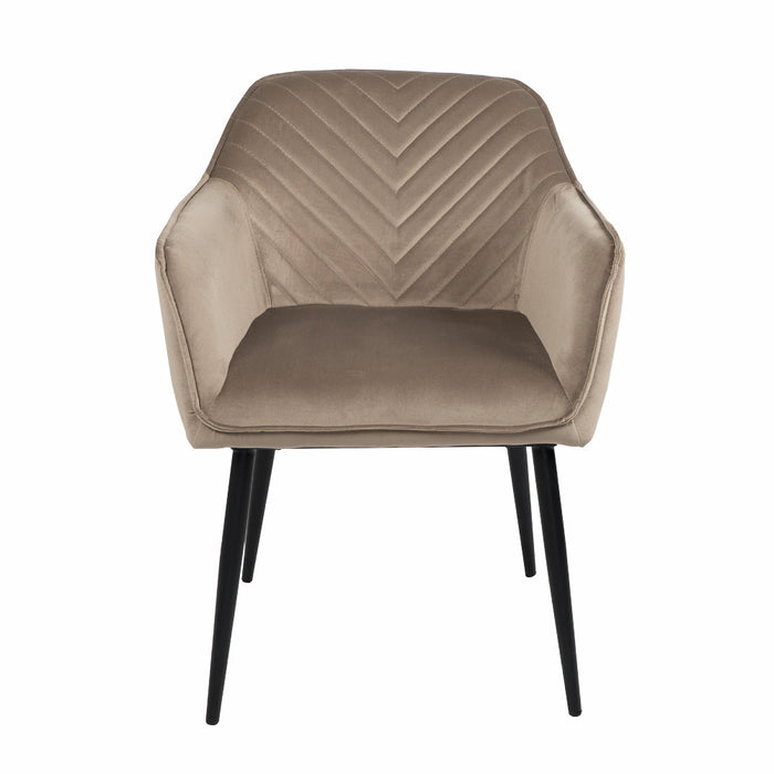 Naber | Sera 1V | Stuhl | Gestell schwarz | Bezug taupe