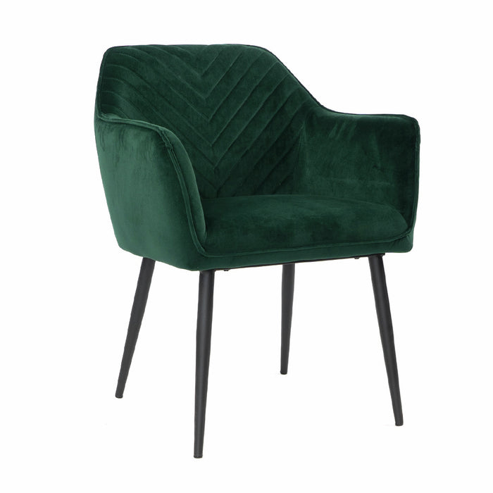 Naber | Sera 1V | Stuhl | Gestell schwarz | Bezug dunkelgrün