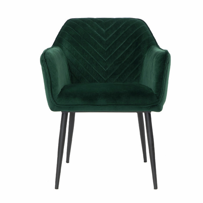 Naber | Sera 1V | Stuhl | Gestell schwarz | Bezug dunkelgrün