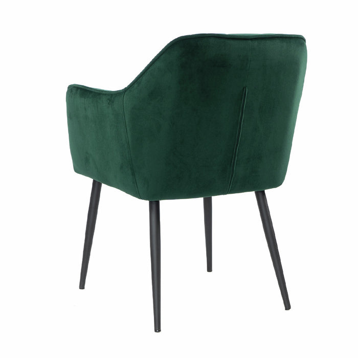 Naber | Sera 1V | Stuhl | Gestell schwarz | Bezug dunkelgrün