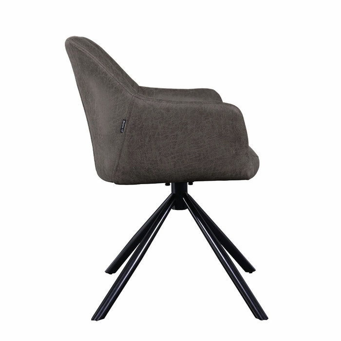 Naber | Diam 1E | Stuhl | Gestell schwarz | Bezug anthrazit