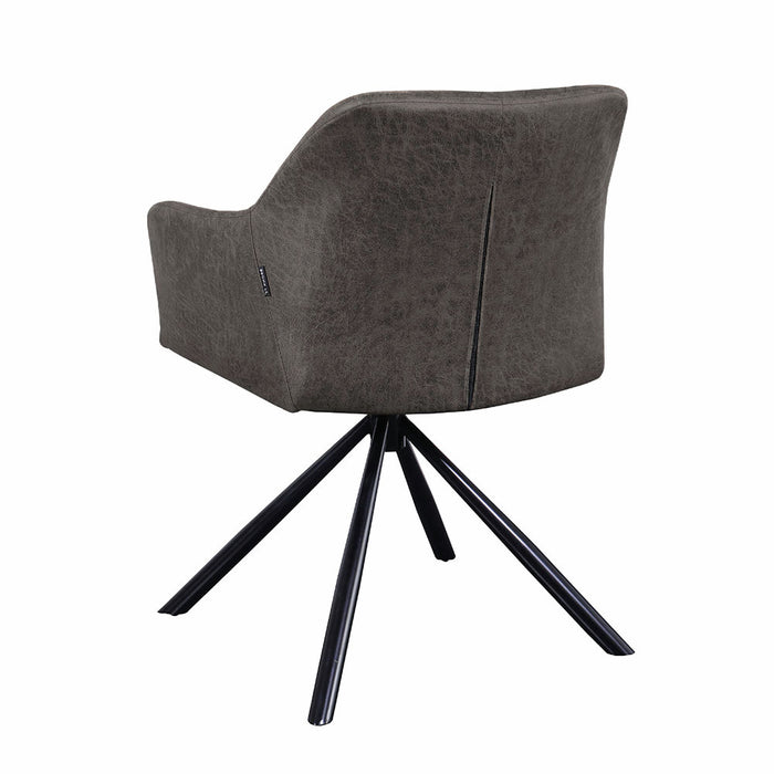 Naber | Diam 1E | Stuhl | Gestell schwarz | Bezug anthrazit