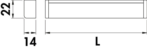 Naber | Lungo LED schwarz matt | Langfeldleuchte | L 900 mm | 12,5 W | 4000 K