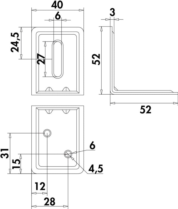 Naber | Winkel 9 | Verbindungsmaterial | verzinkt
