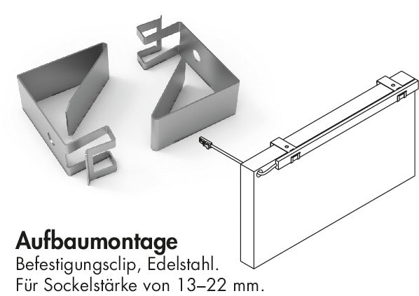 Naber | Befestigungsclips | Zubehör | Edelstahl