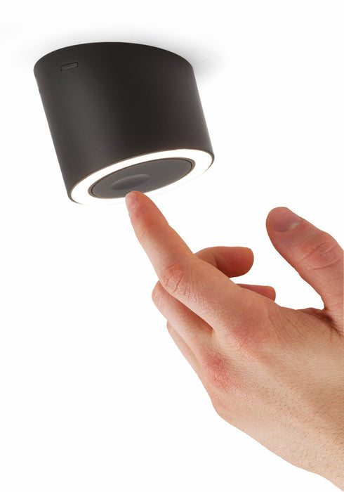 Naber | Unika 2 Farbwechsel LED | Aufbauleuchte | Einzelleuchte m. LED Touch S. D. | schwarz matt